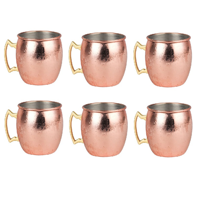 Mule Copper Mug - 6Pcs 60ml Mule Copper Mugs Cup