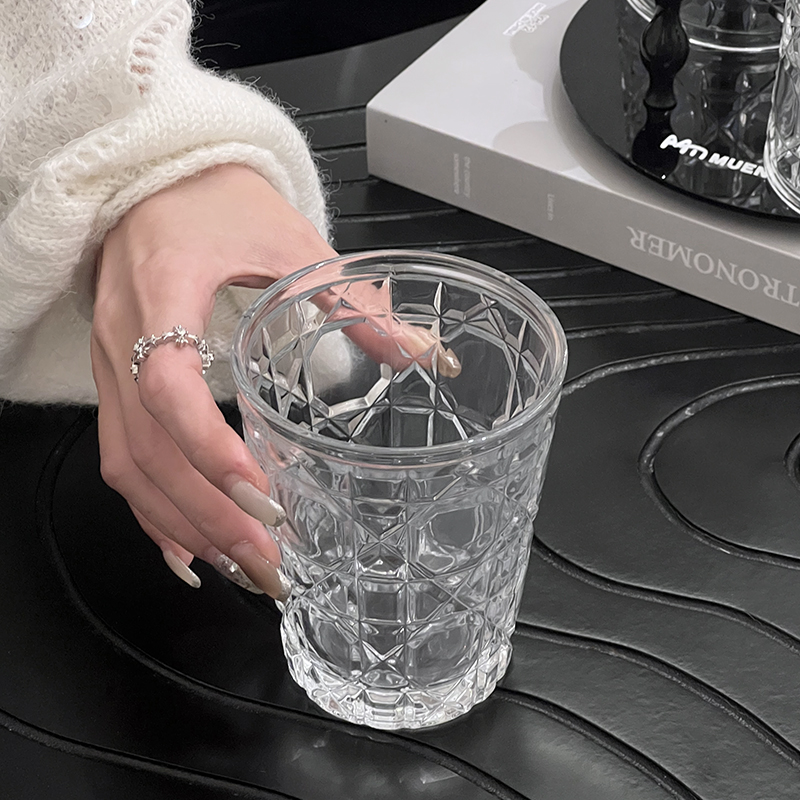 2pcs 310ml Vintage Diamond Pat - Old Fashioned Glass review and price