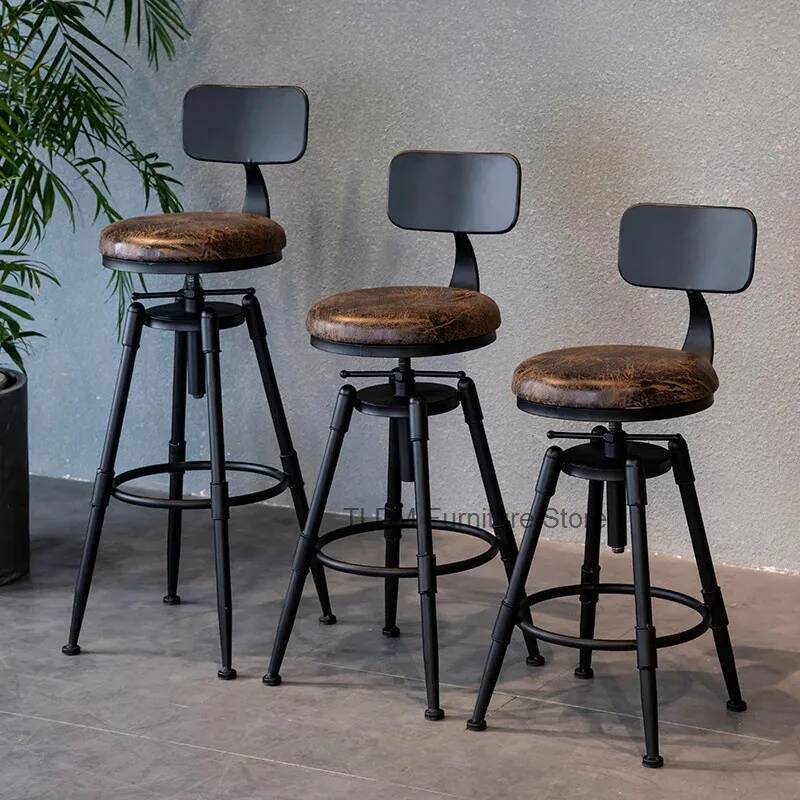 Retro Iron Bar Chair Counter S - Home Bar Seating review and price