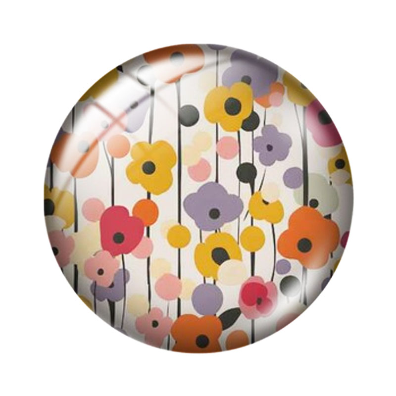 Retro Floral12/18/20/25mm glas - Old Fashioned Glass review and price