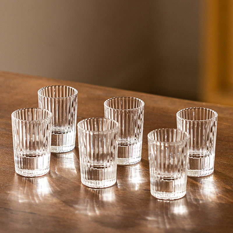 6pcs Set 20ml Striped Foreign  - Old Fashioned Glass review and price