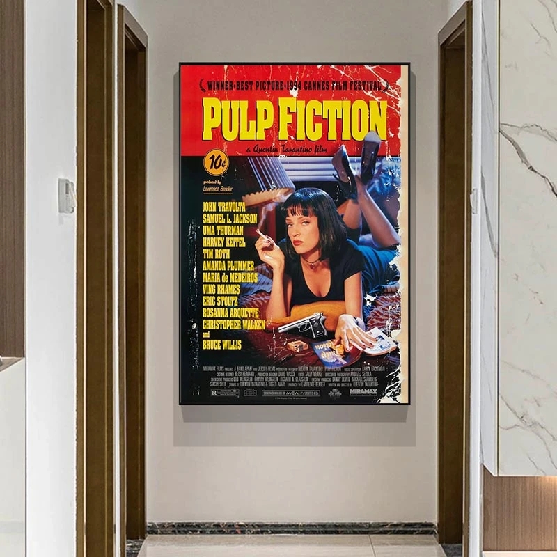 Classic Movie Pulp Fiction Pos - Home Bar And Theater review and price