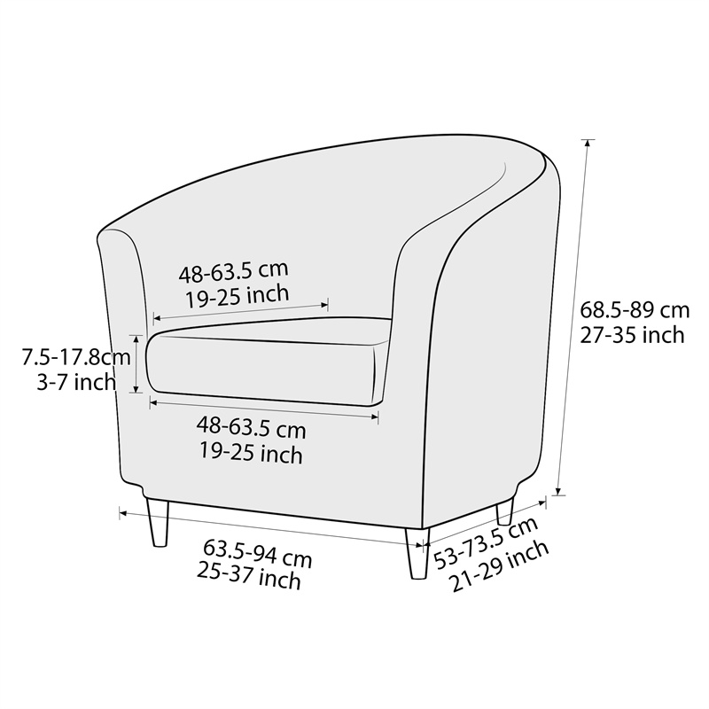 Solid Color Club Armchair Cove - Home Bar Seating review and price