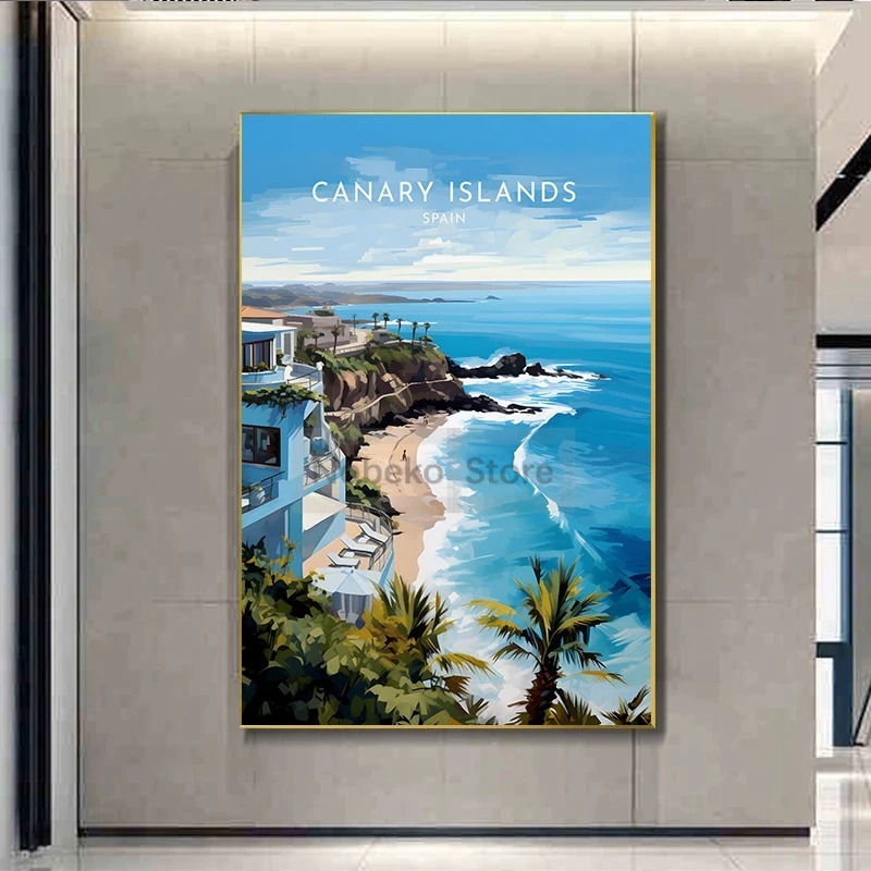 Spain Travel Poster Barcelona  - Home Barcelona review and price