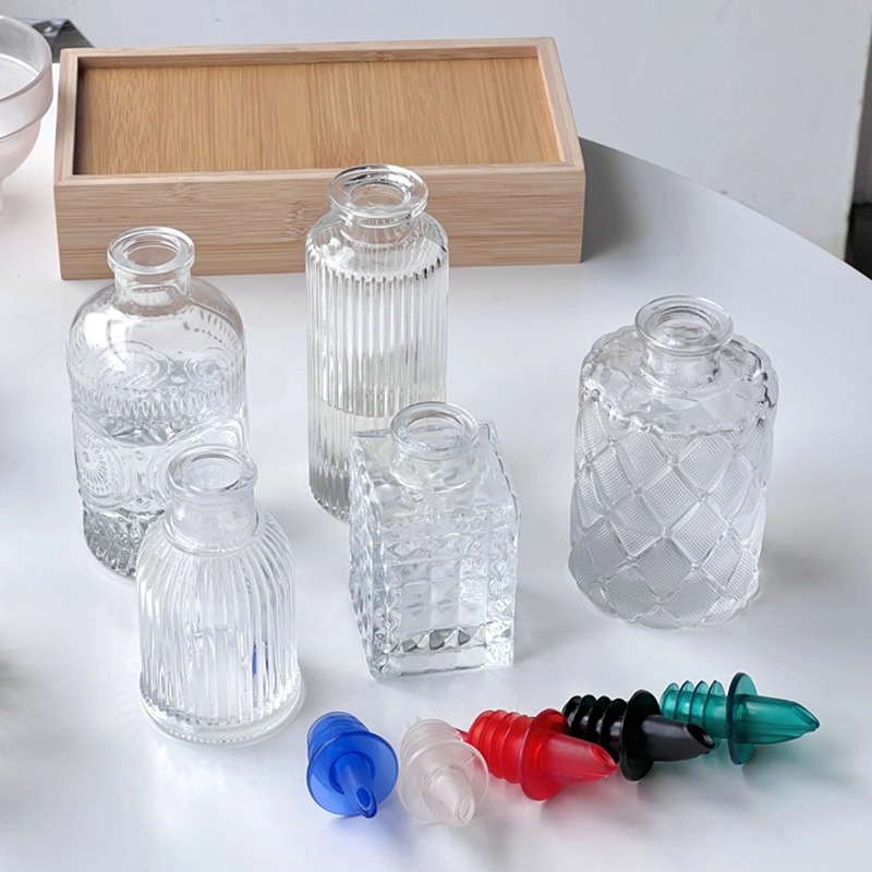 Glass Sauce Bottle Embossed Bi - Bitters Bottle Set review and price