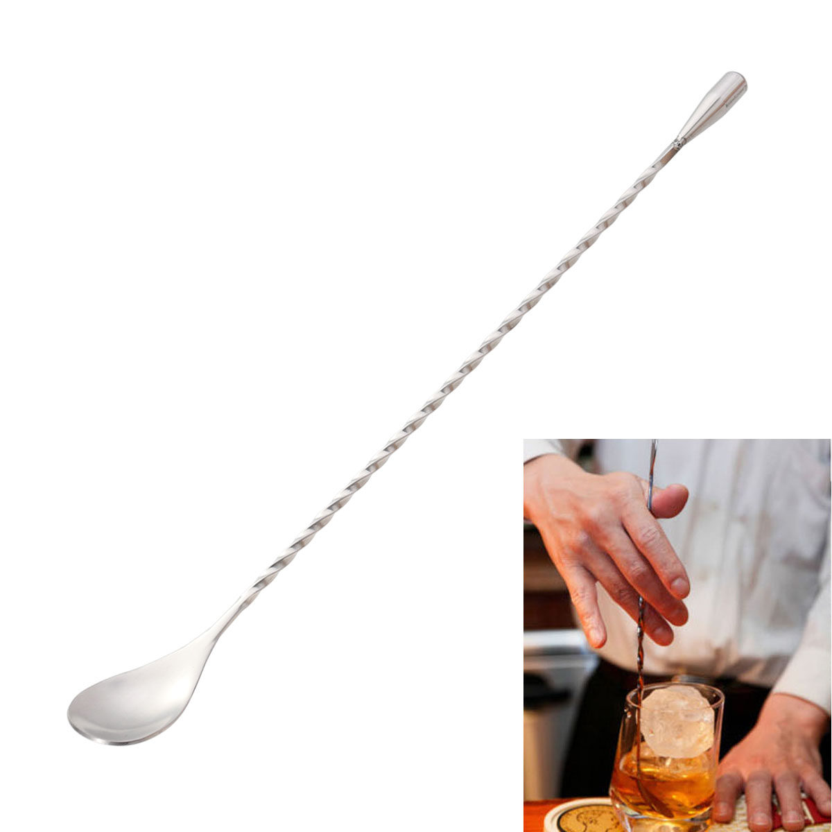 304 Stainless Steel Cocktail P - Bar Spoon Twisted review and price