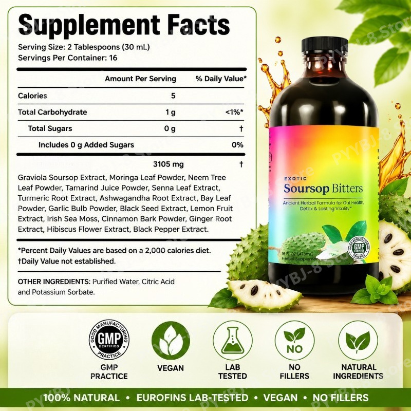 Soursop Bitters Drops Liquid 4 - Bitters Bottle Set review and price