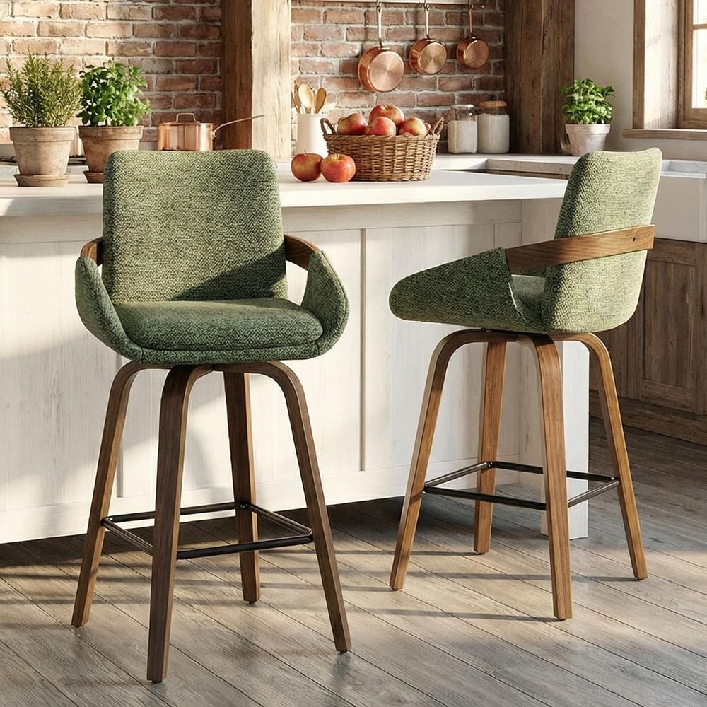 Set of 2 26 Swivel Bar Stools  - Home Bar Seating review and price